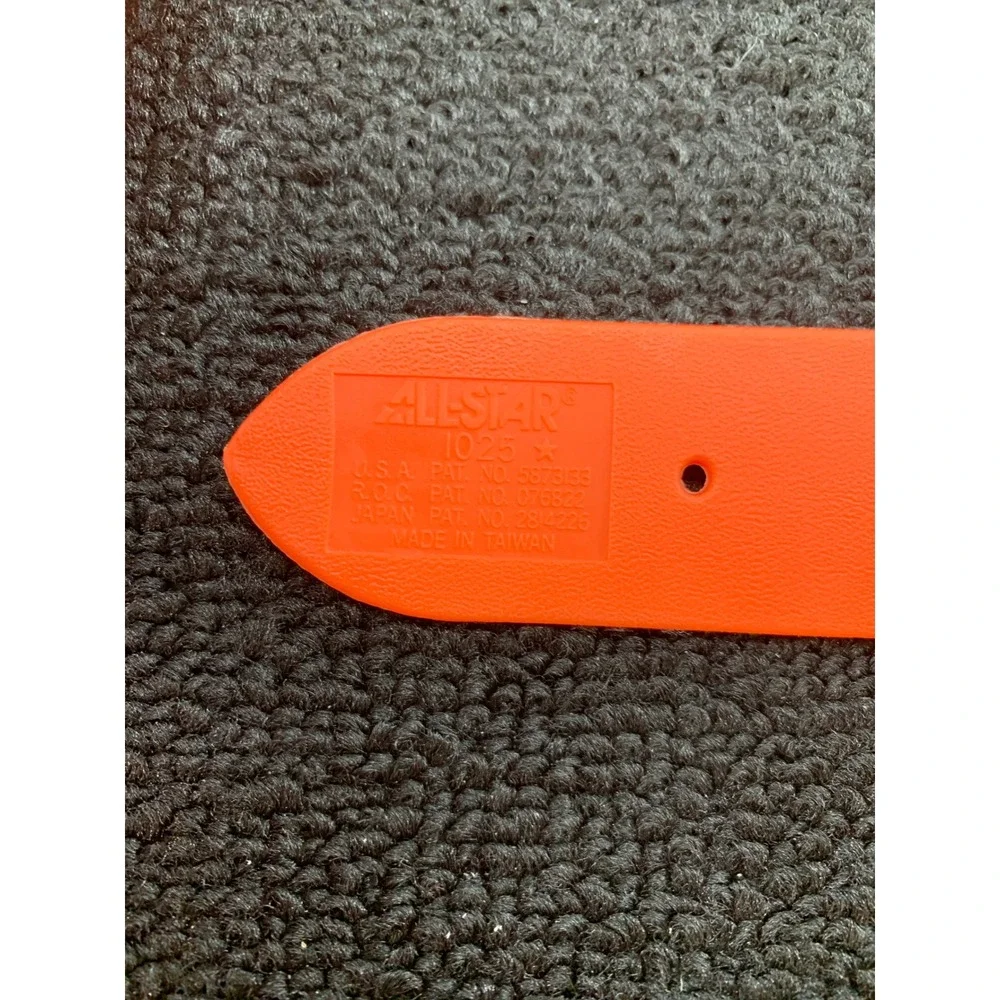 All Star Orange‎ Elastic Belt with Silver Buckle Baseball Softball Adjustable